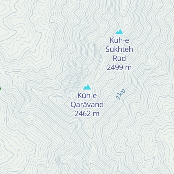 Map of Kūh-e Qarāvand