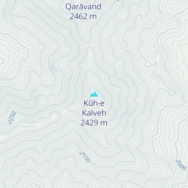 Map of Kūh-e Kalveh