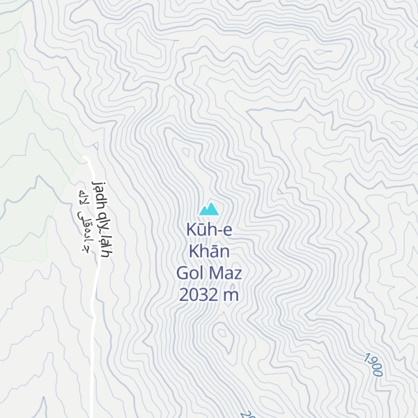 Map of Kūh-e Khān Gol Maz
