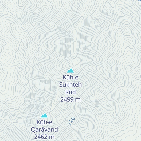 Map of Kūh-e Sūkhteh Rūd