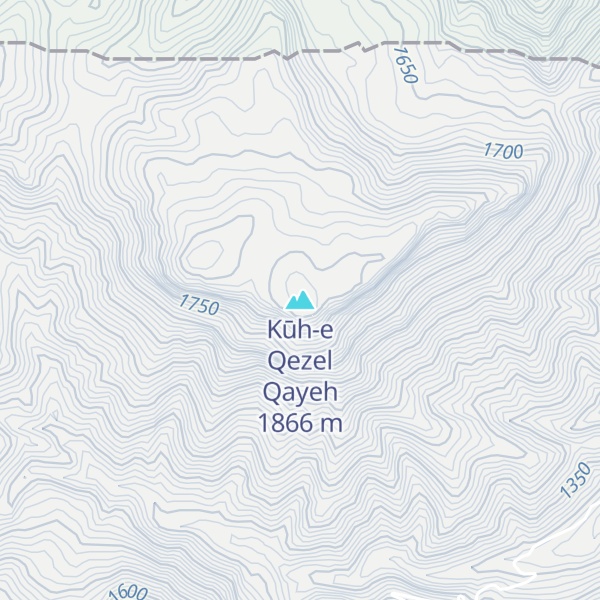 Map of Kūh-e Qezel Qayeh
