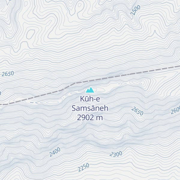 Map of Kūh-e Samsāneh