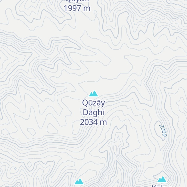 Map of Qūzāy Dāghī