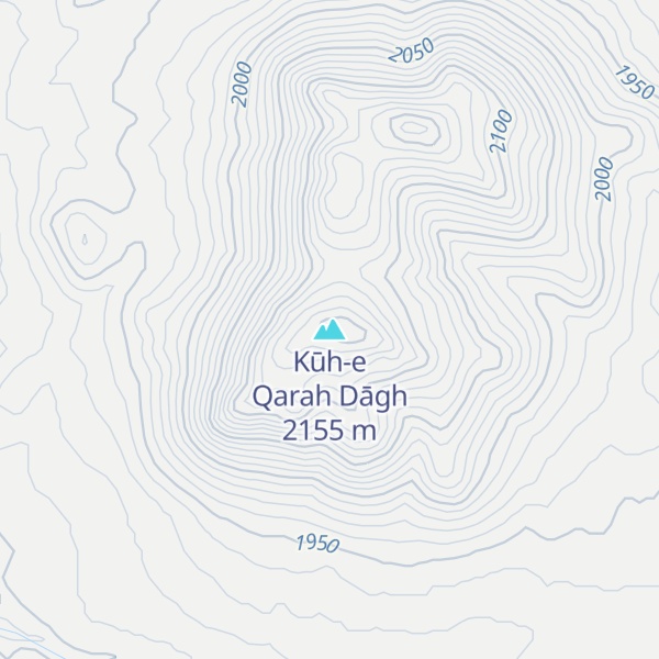 Map of Kūh-e Qarah Dāgh