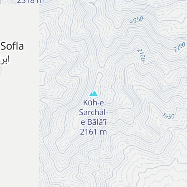 Map of Kūh-e Sarchāl-e Bālā’ī