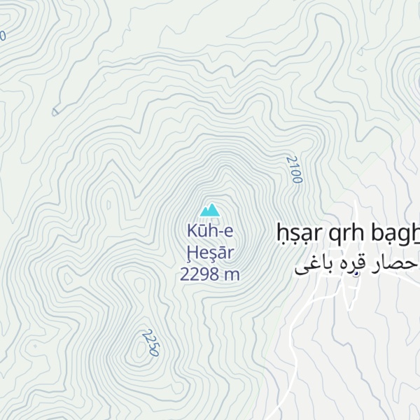 Map of Kūh-e Ḩeşār