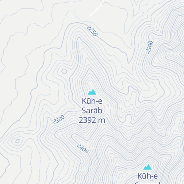 Map of Kūh-e Sarāb