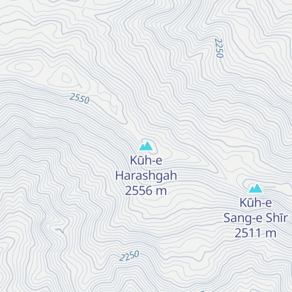 Map of Kūh-e Harashgah