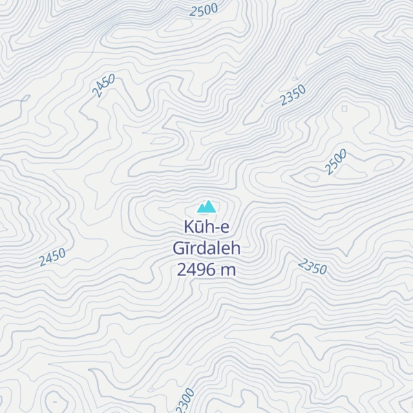 Map of Kūh-e Gīrdaleh