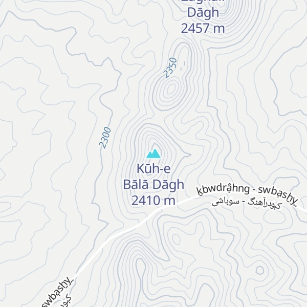 Map of Kūh-e Bālā Dāgh