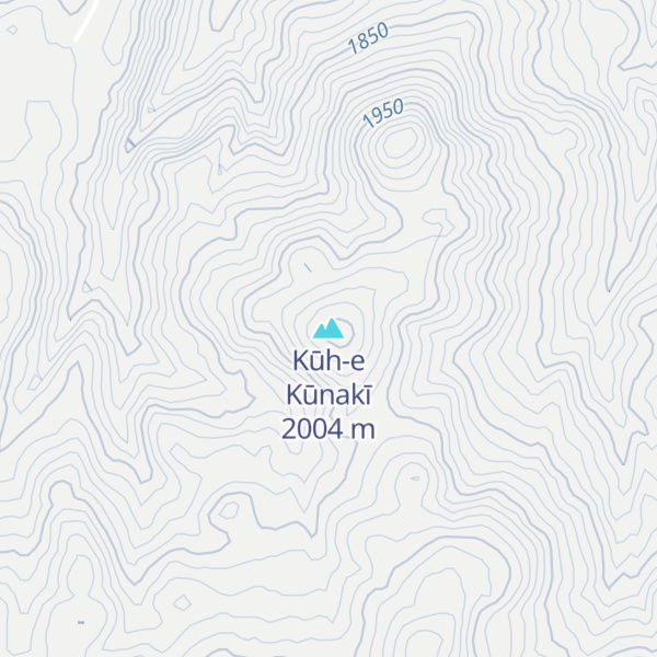 Map of Kūh-e Kūnakī