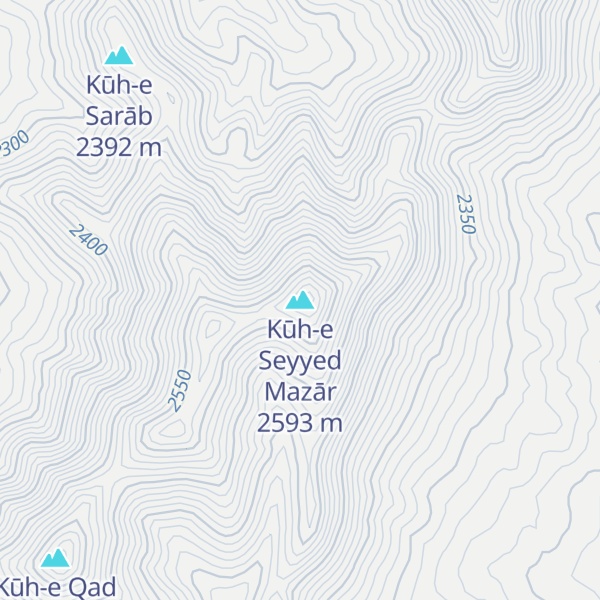 Map of Kūh-e Seyyed Mazār