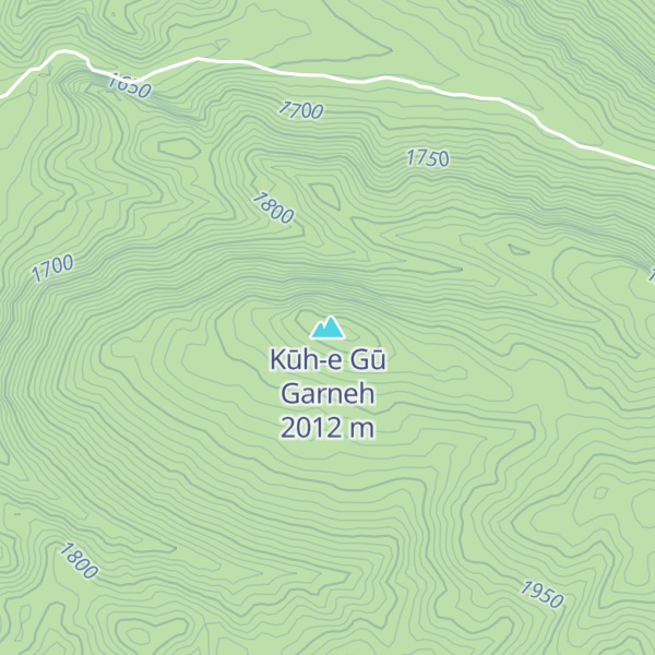 Map of Kūh-e Gū Garneh