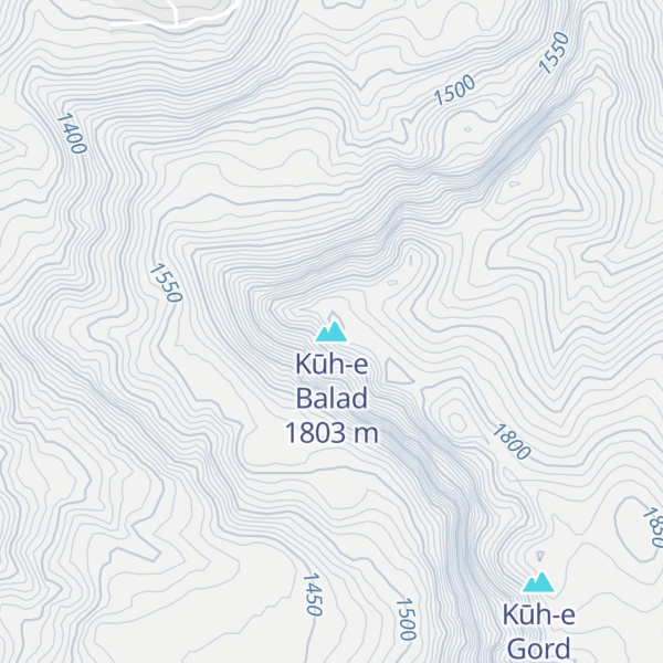 Map of Kūh-e Balad