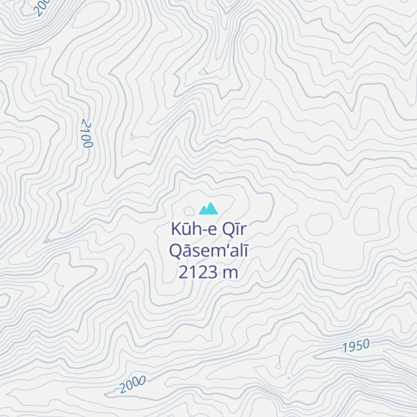 Map of Kūh-e Qīr Qāsem‘alī