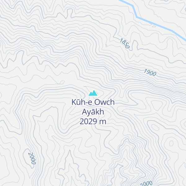 Map of Kūh-e Owch Ayākh