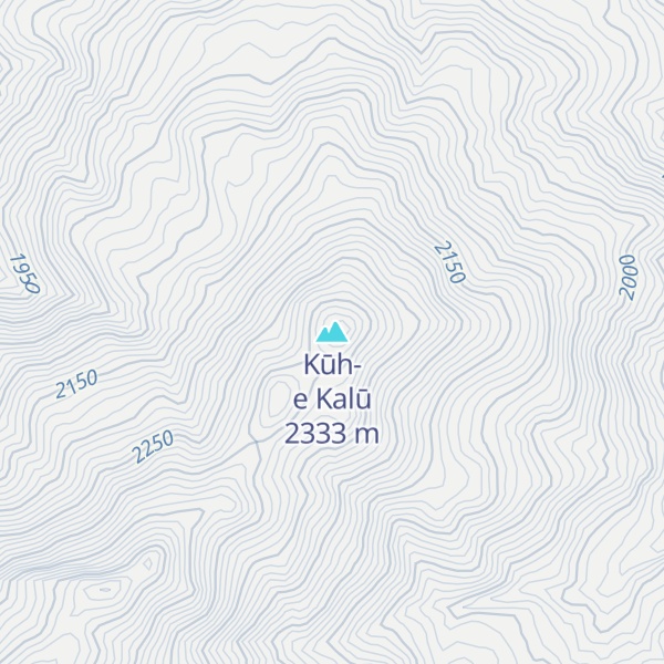 Map of Kūh-e Kalū