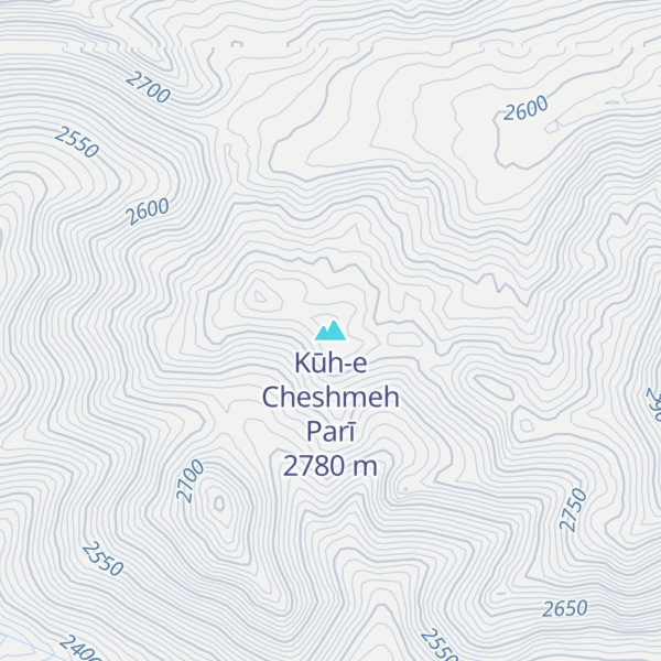 Map of Kūh-e Cheshmeh Parī