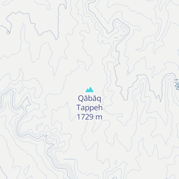 Map of Qābāq Tappeh
