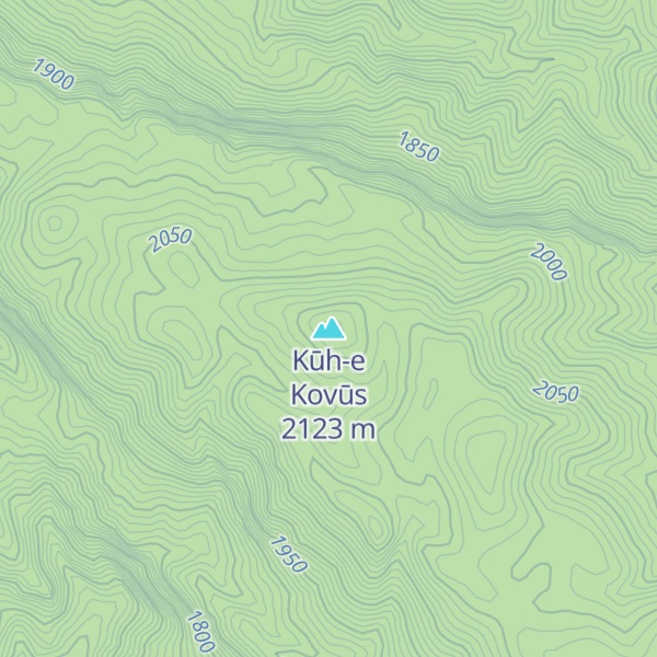 Map of Kūh-e Kovūs