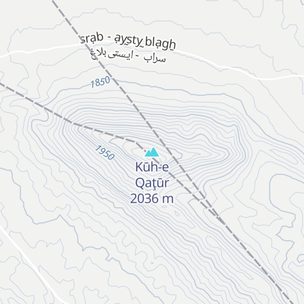 Map of Kūh-e Qaţūr