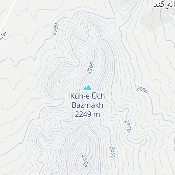 Map of Kūh-e Ūch Bāzmākh