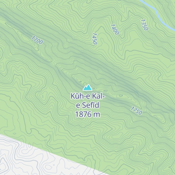 Map of Kūh-e Kal-e Sefīd