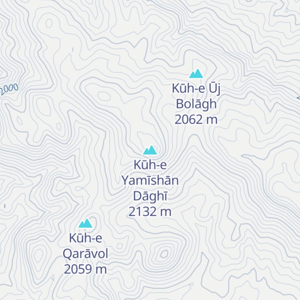 Map of Kūh-e Yamīshān Dāghī