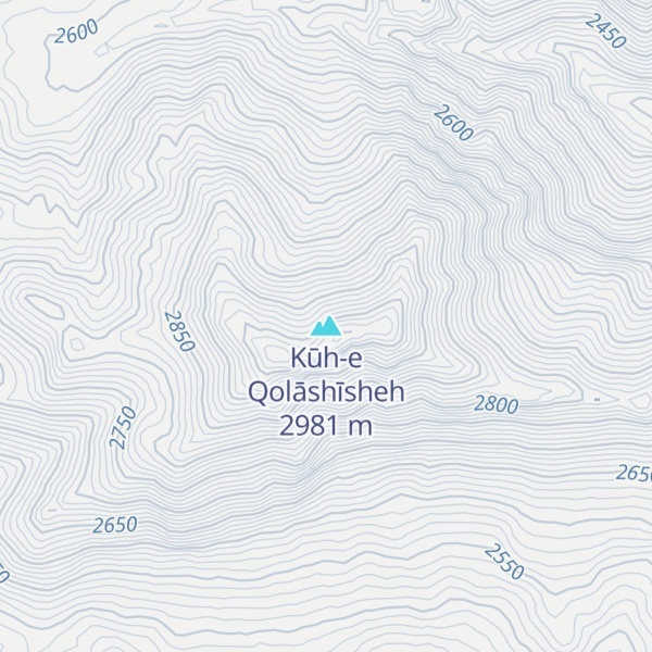 Map of Kūh-e Qolāshīsheh