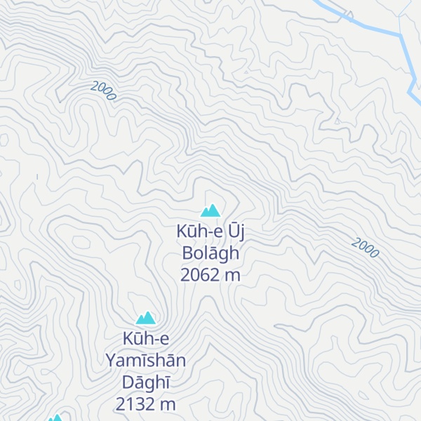Map of Kūh-e Ūj Bolāgh