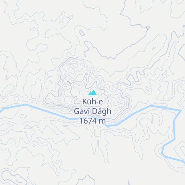 Map of Kūh-e Gavī Dāgh