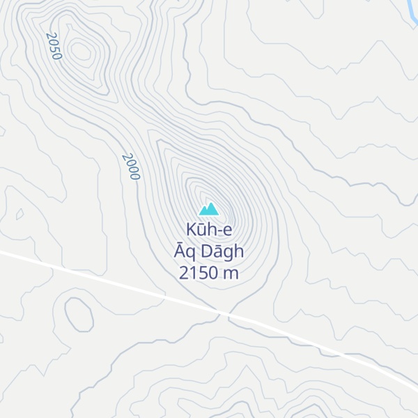 Map of Kūh-e Āq Dāgh
