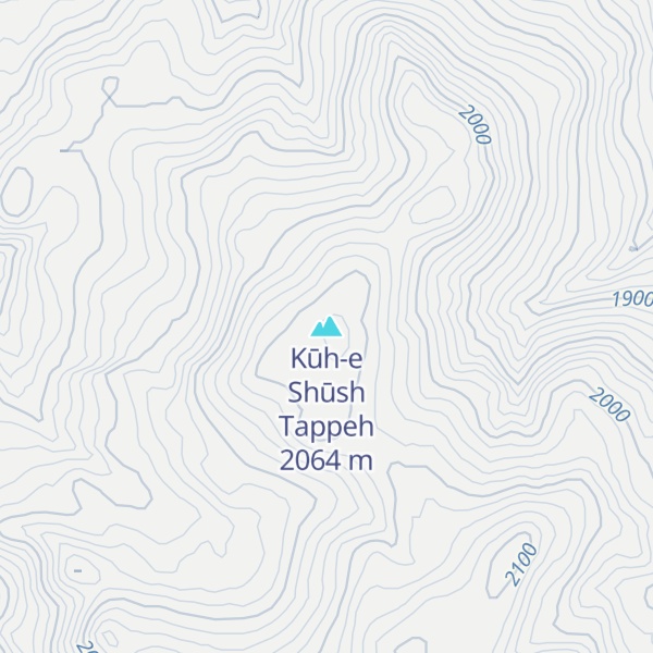 Map of Kūh-e Shūsh Tappeh