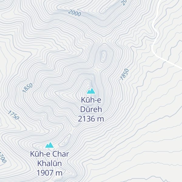 Map of Kūh-e Dūreh
