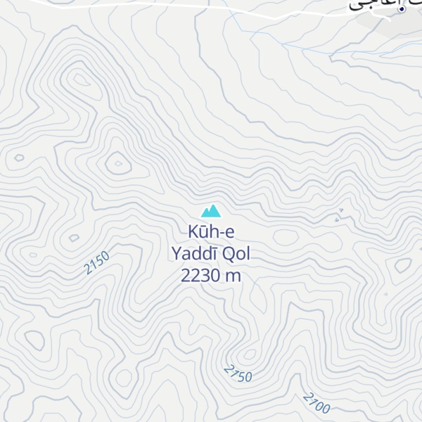 Map of Kūh-e Yaddī Qol