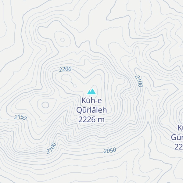 Map of Kūh-e Qūrlāleh