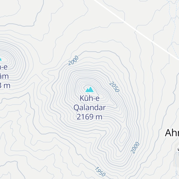 Map of Kūh-e Qalandar