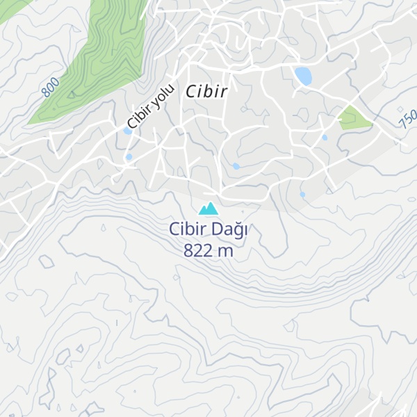 Map of Cibir Dağı