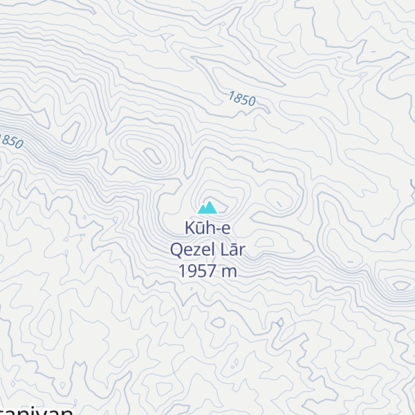 Map of Kūh-e Qezel Lār