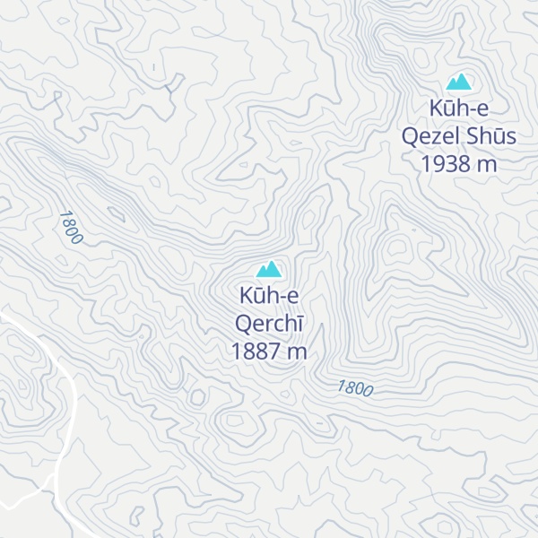 Map of Kūh-e Qerchī