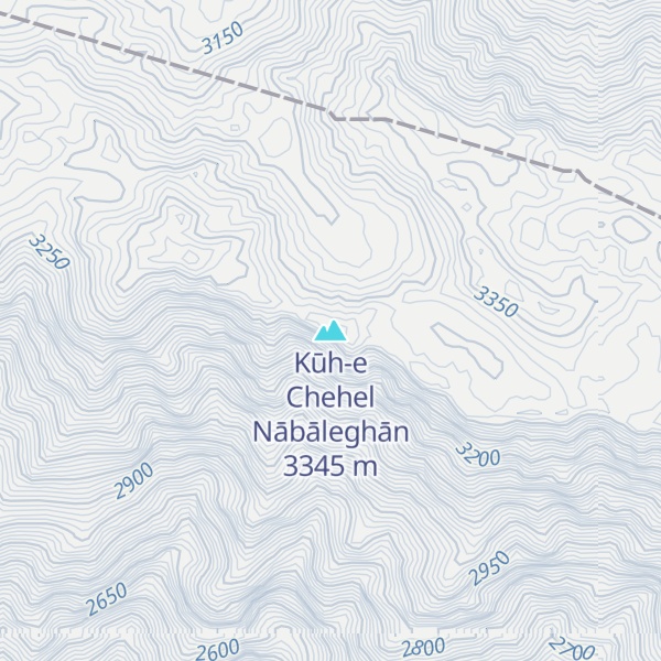 Map of Kūh-e Chehel Nābāleghān