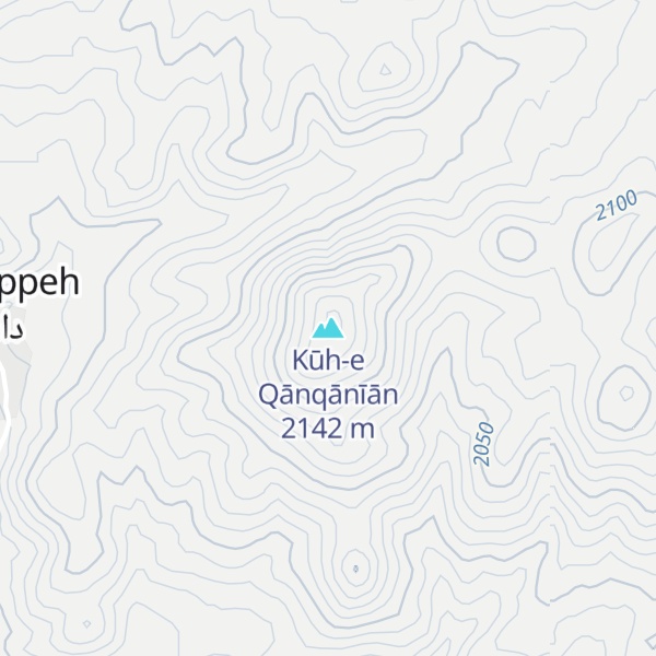 Map of Kūh-e Qānqānīān