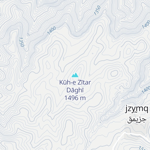 Map of Kūh-e Zītar Dāghī