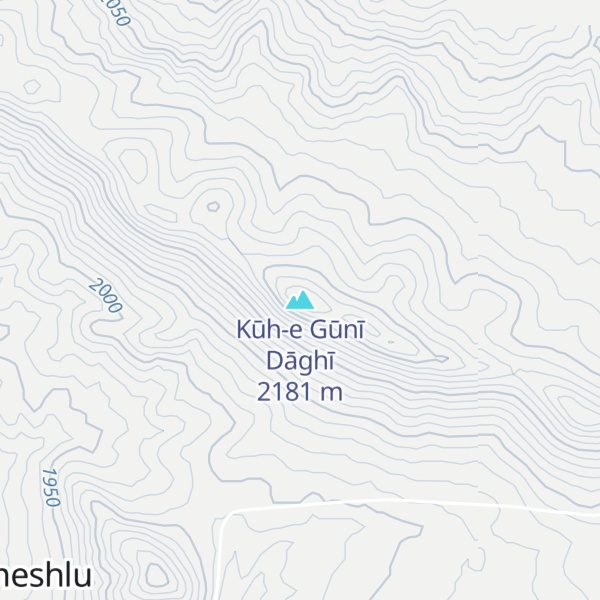 Map of Kūh-e Gūnī Dāghī