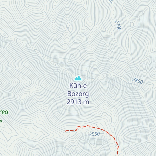 Map of Kūh-e Bozorg