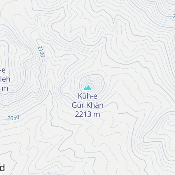 Map of Kūh-e Gūr Khān