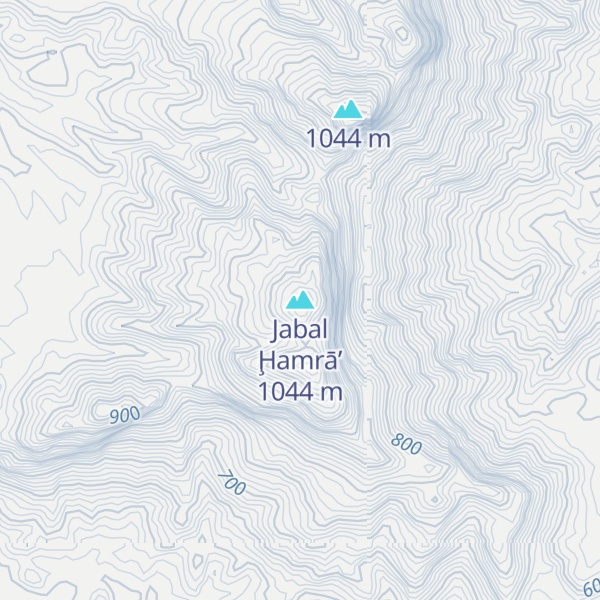 Map of Jabal Ḩamrā’