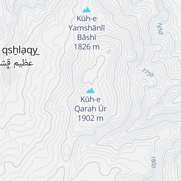 Map of Kūh-e Qarah Ūr