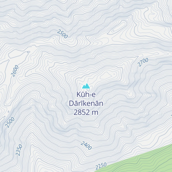 Map of Kūh-e Dārīkenān