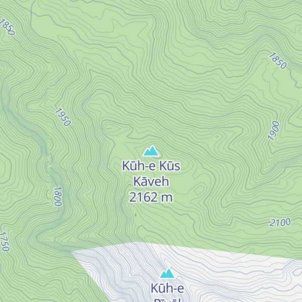 Map of Kūh-e Kūs Kāveh